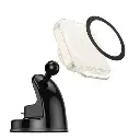 Автотримач Hoco HW18 магнітний з бездротовою зарядкою 15W white