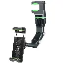 Автомобільний тримач для телефону на зеркало чорно-зелений