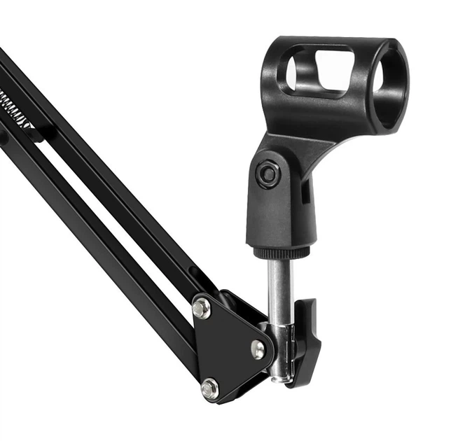 Тримач стійка-пантограф NB-35 для телефону та планшета зі струбциною (Чорний)