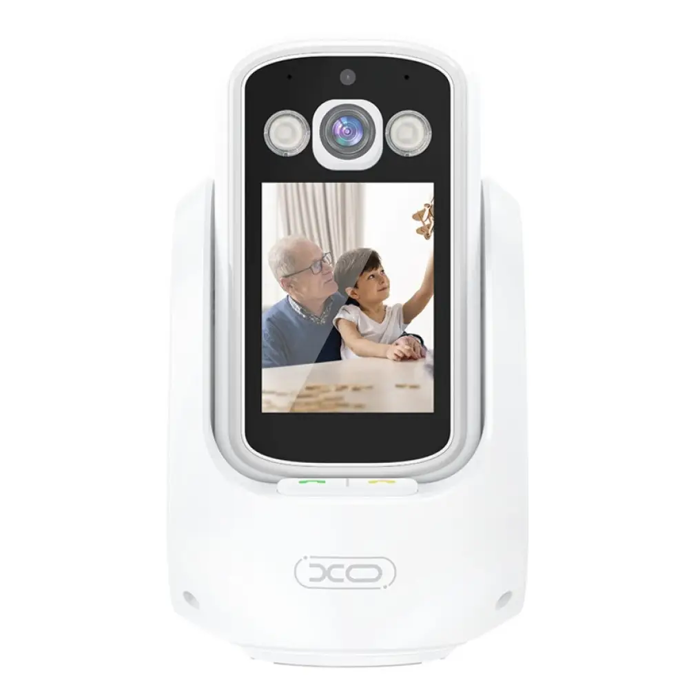 Камера XO CR08 200W Pixel двостороння для відеодзвінків (2.4G+Bluetooth з Інтернетом) (Білий)