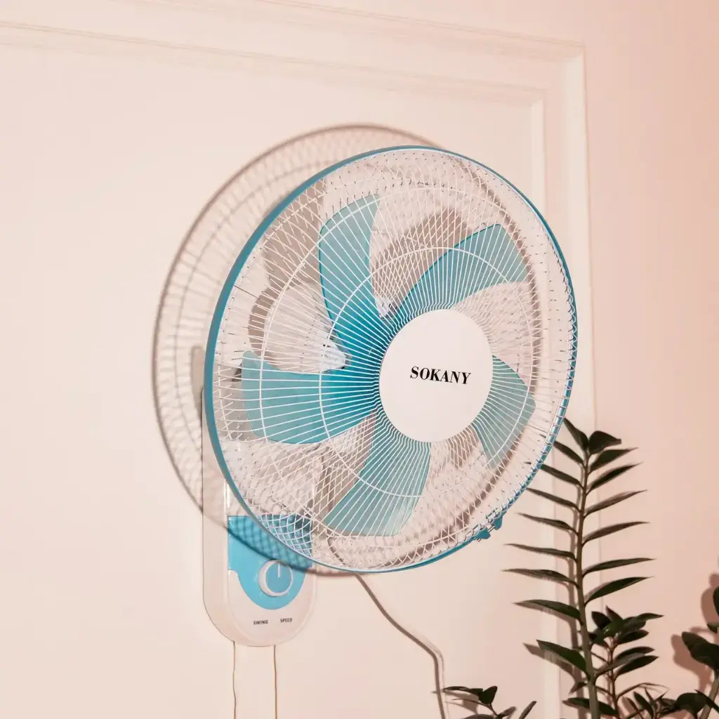 Вентилятор настінний SOKANY SK-19008 3 швидкості 5 лопатей