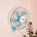 Вентилятор настінний SOKANY SK-19008 3 швидкості 5 лопатей