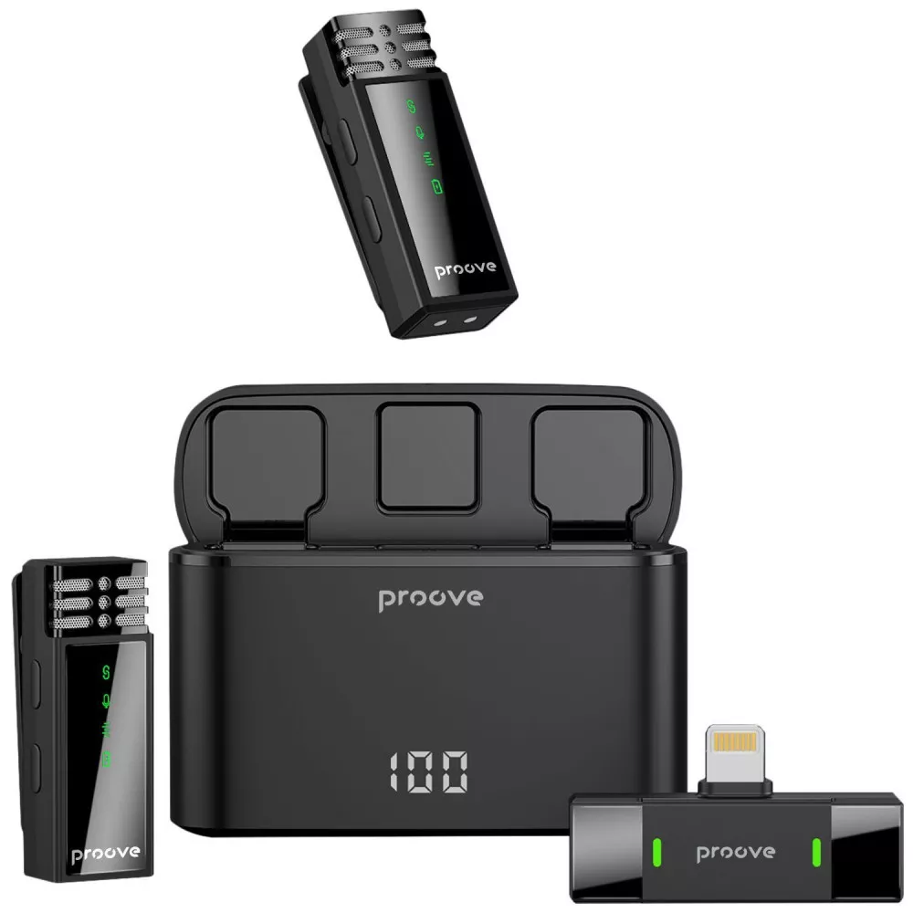 Бездротовий петличний мікрофон Proove Record Lightning