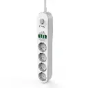 Подовжувач Ldnio SE4432 (EU, 2500W, 10A, довжина шнура: 2.0m, 4usb port, 3.4A) \ white