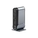 USB Hub Baseus Working Station Three-Screen Multifunctional Type-C (CAHUB-DG0G) Dark Gray