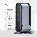 USB Hub Baseus Working Station Three-Screen Multifunctional Type-C (CAHUB-DG0G) Dark Gray