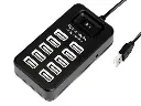 USB HUB P-1603 (10 USB2.0) Black