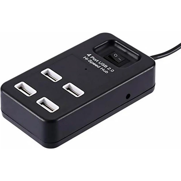 USB HUB P-1601 (4 USB2.0) Black