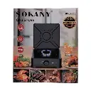 Настільна газова плита Sokany SK-07005 одна конфорка, чорний