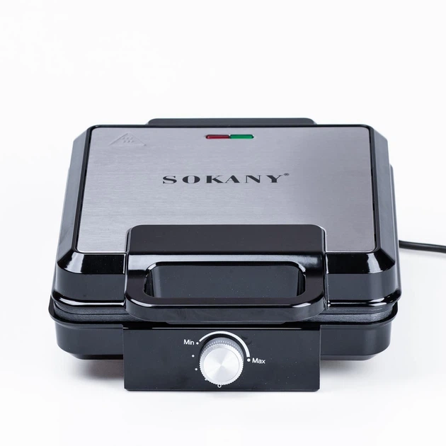 Вафельниця для товстих вафель Sokany SK-08031 з антипригарним покриттям, сталь.