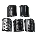 Овочерізка-мультирізка електрична Sokany SK-1180 з 5 насадками для шаткування, сталь.