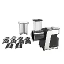 Овочерізка-мультирізка електрична Sokany SK-1180 з 5 насадками для шаткування, сталь.