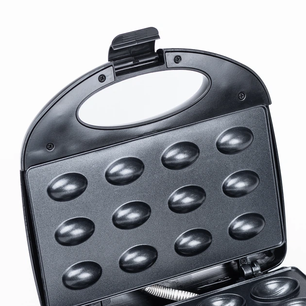 Горішниця електрична Luma Bella LB-58006 з антипригарним покриттям на 12 горішків, чорний