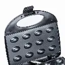 Горішниця електрична Luma Bella LB-58006 з антипригарним покриттям на 12 горішків, чорний