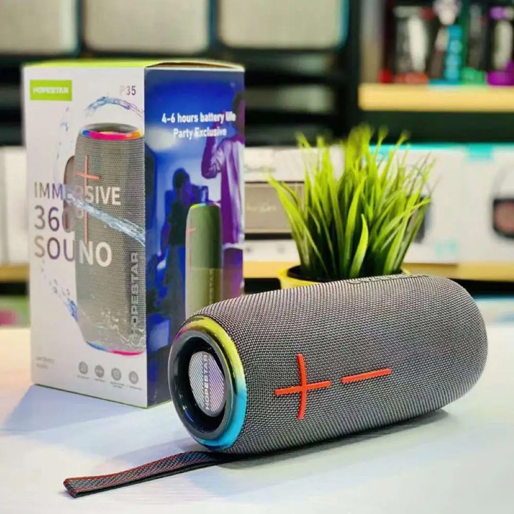 Колонка HOPESTAR P35 Bluetooth з радіо (Сірий)