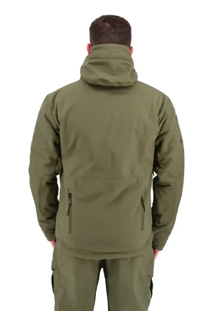Зимова тактична куртка Eagle Soft Shell WJ-17 із флісом Green Olive 3XL