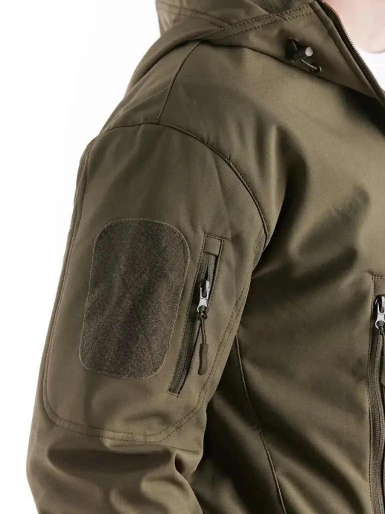 Зимова тактична куртка Eagle Soft Shell WJ-17 із флісом Green Olive 4XL