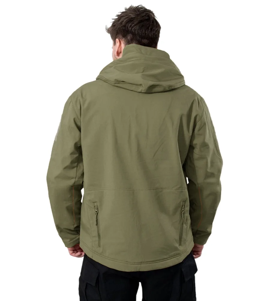 Тактична демісезонна куртка Eagle Soft Shell JA-23 на флісі Green Olive 3XL