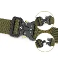 Ремінь тактичний Assault Belt із металевою пряжкою 125 см Зелений