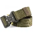 Ремінь тактичний Assault Belt із металевою пряжкою 125 см Зелений
