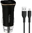 АЗУ Gelius Ultra Edition USB + MicroUSB 2.1A Black 1.2m