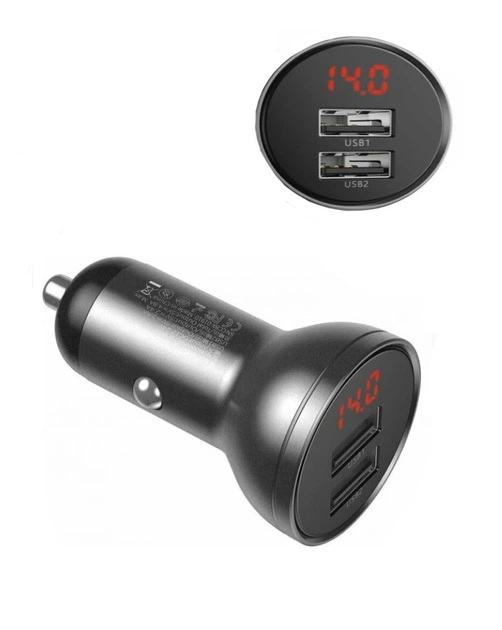 Авто зарядний пристрій Baseus Digital Display CCBX 2.4A
