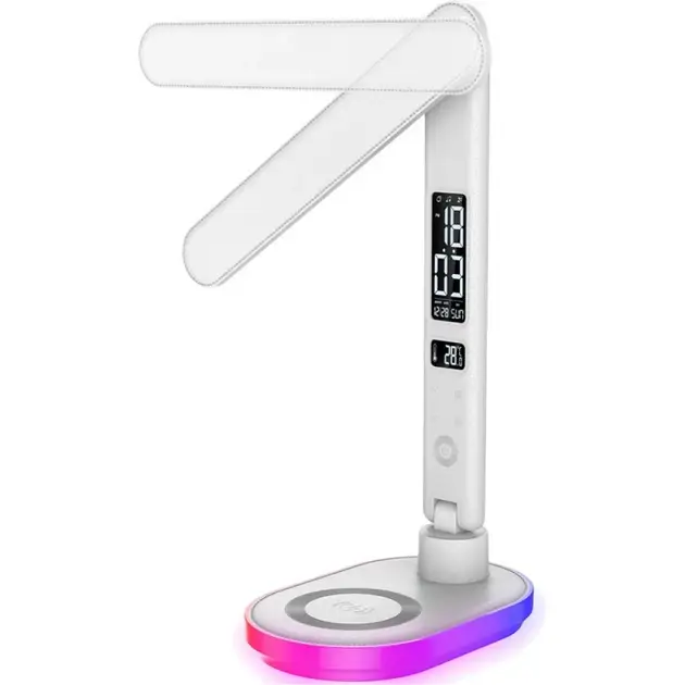 Настільна LED лампа Gelius Transformer 2 GP-LTL004 з бездротовою зарядкою White