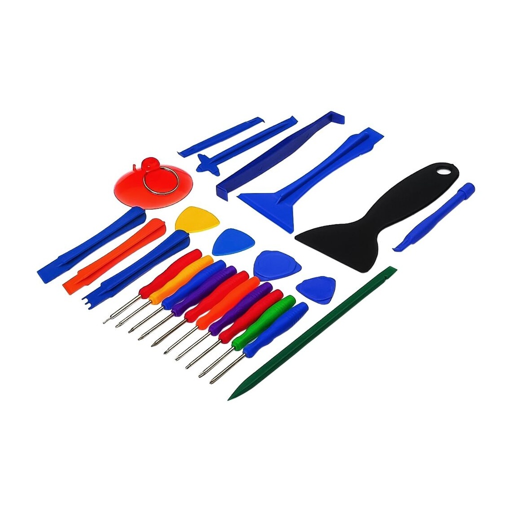 Набір інструментів HH-026 для розбирання iPhone, iPad, Mac (10 викруток, 2 шпательки, 8 лопаток, 4 медіатори, присоски)