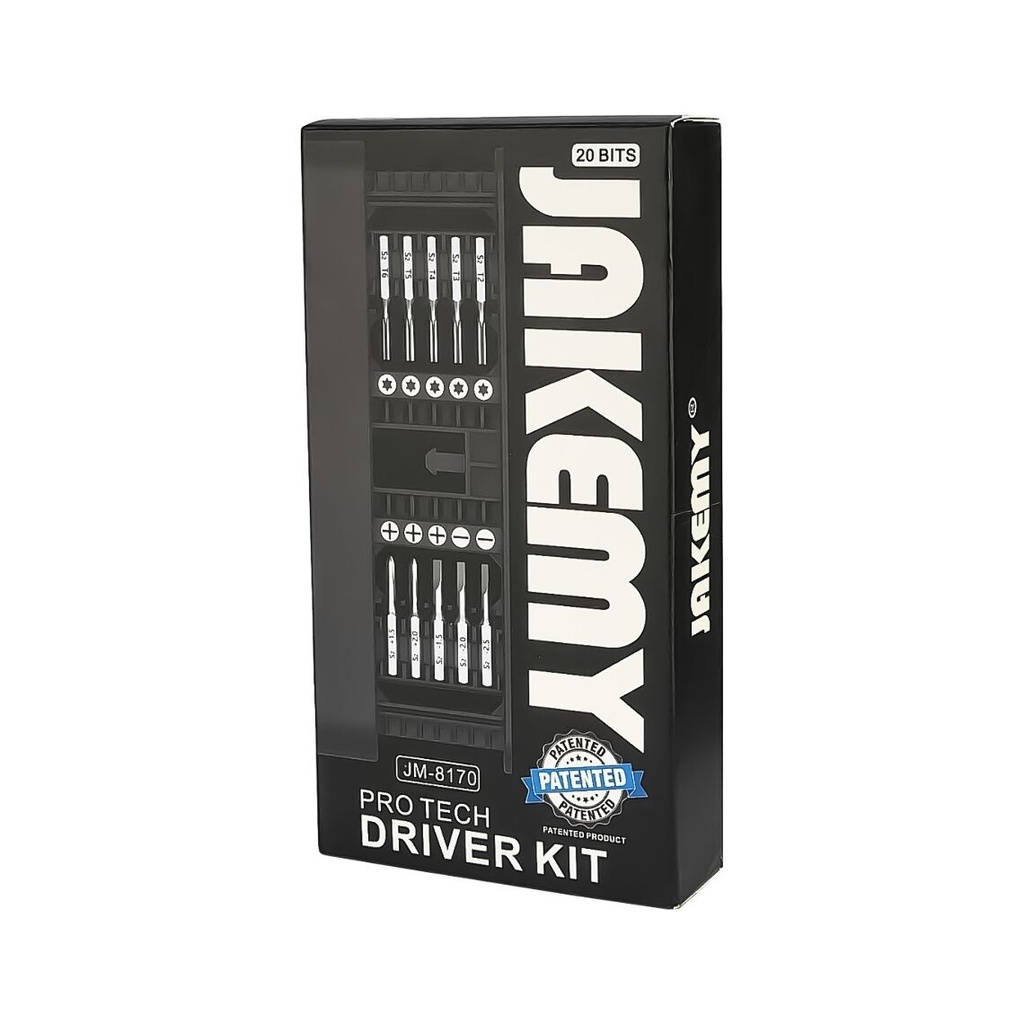 Набір інструментів Jakemy JM-8170 із високоміцної сталі S2 (ручка, 20 біт)