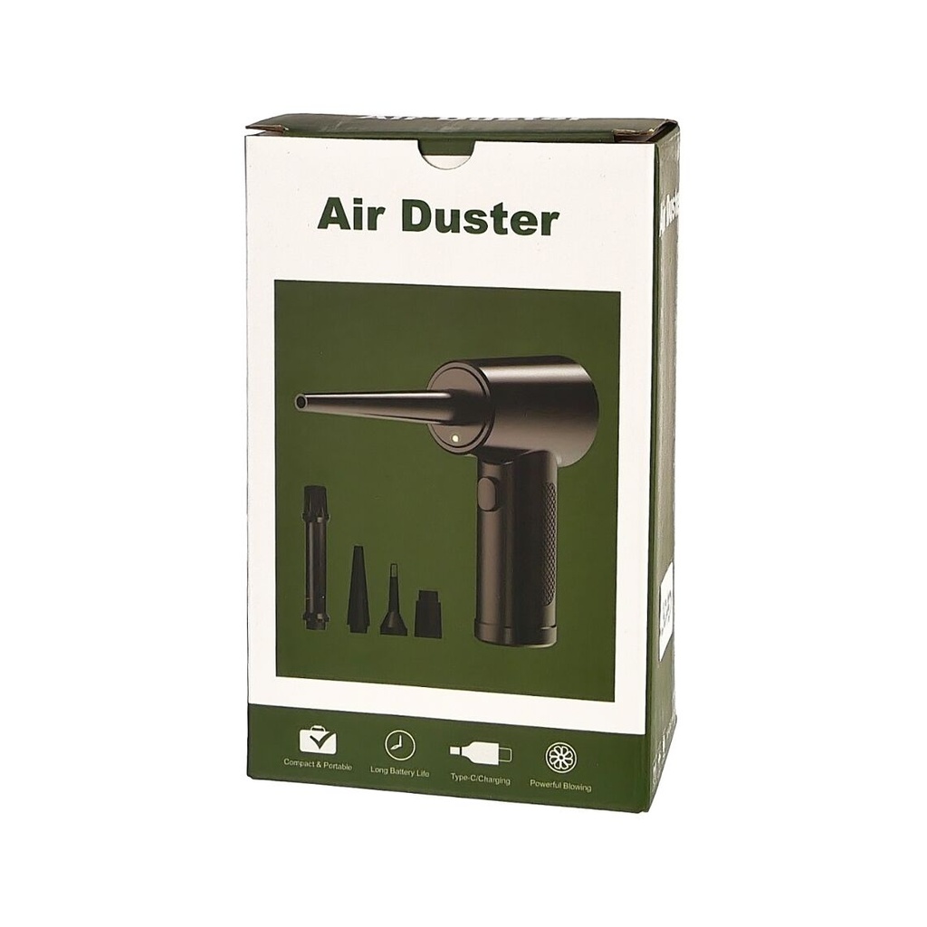 Акумуляторний компрессор Air Duster для продування та видалення пилки з підсвічуванням, Type-C, 68W