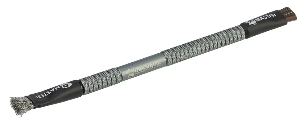 Щітка Mechanic Glue removal brush, двостороння з нейлоновим та сталевим ворсом
