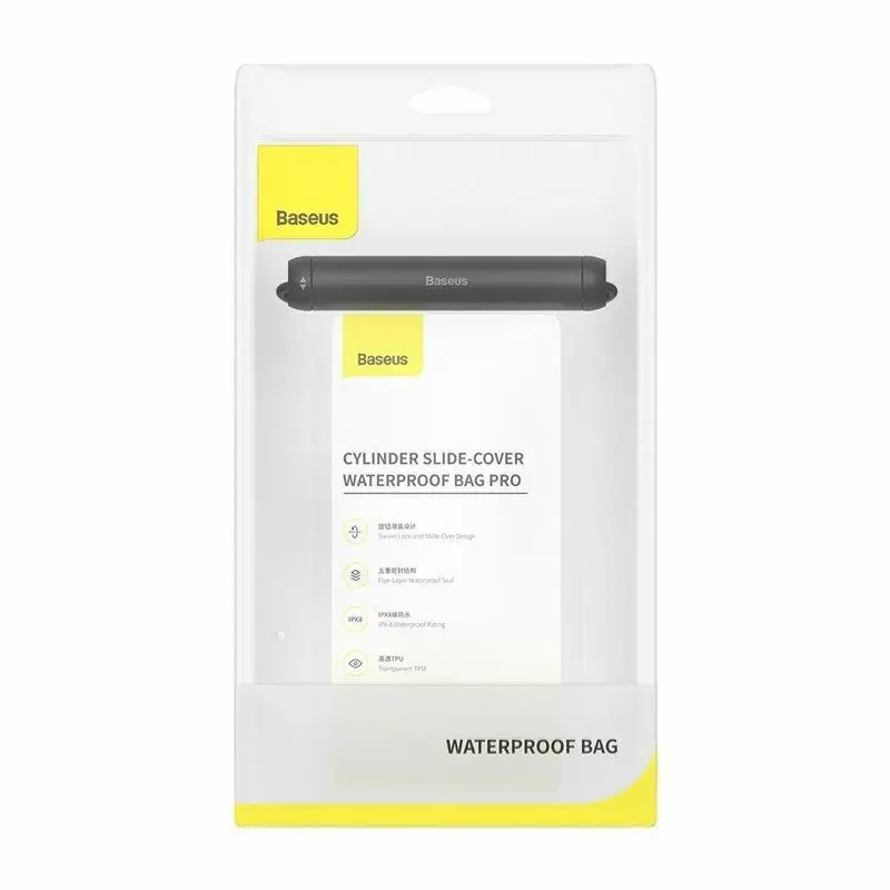 Чохол водонепроникний Baseus Cylinder Slide-cover Waterproof Bag White ACFSD-E02
