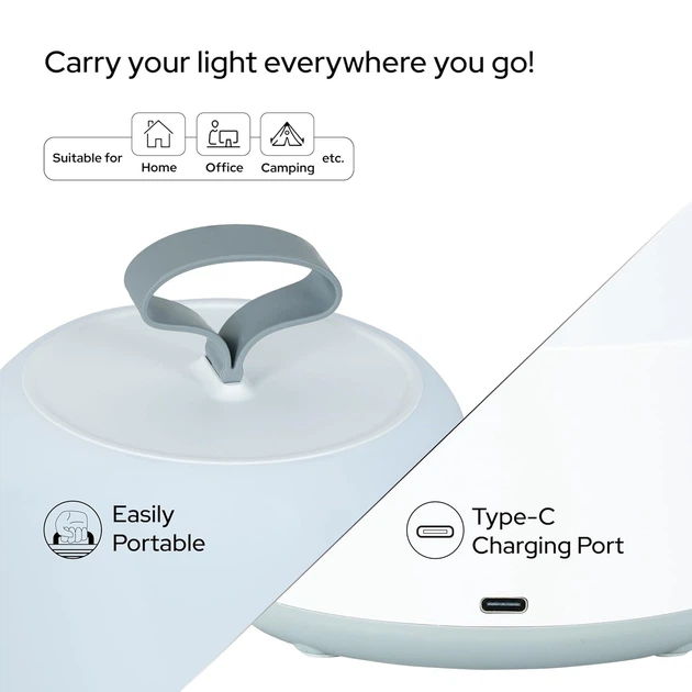 LED світильник KN-L6248LA з літієвою батареєю, 1800mAh 0.5W, 44 світлодіода, white