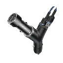 Автомобільне ЗУ Baseus Y-Type USB + Cigarette Lighter Extended 3.4A 2USB (black)