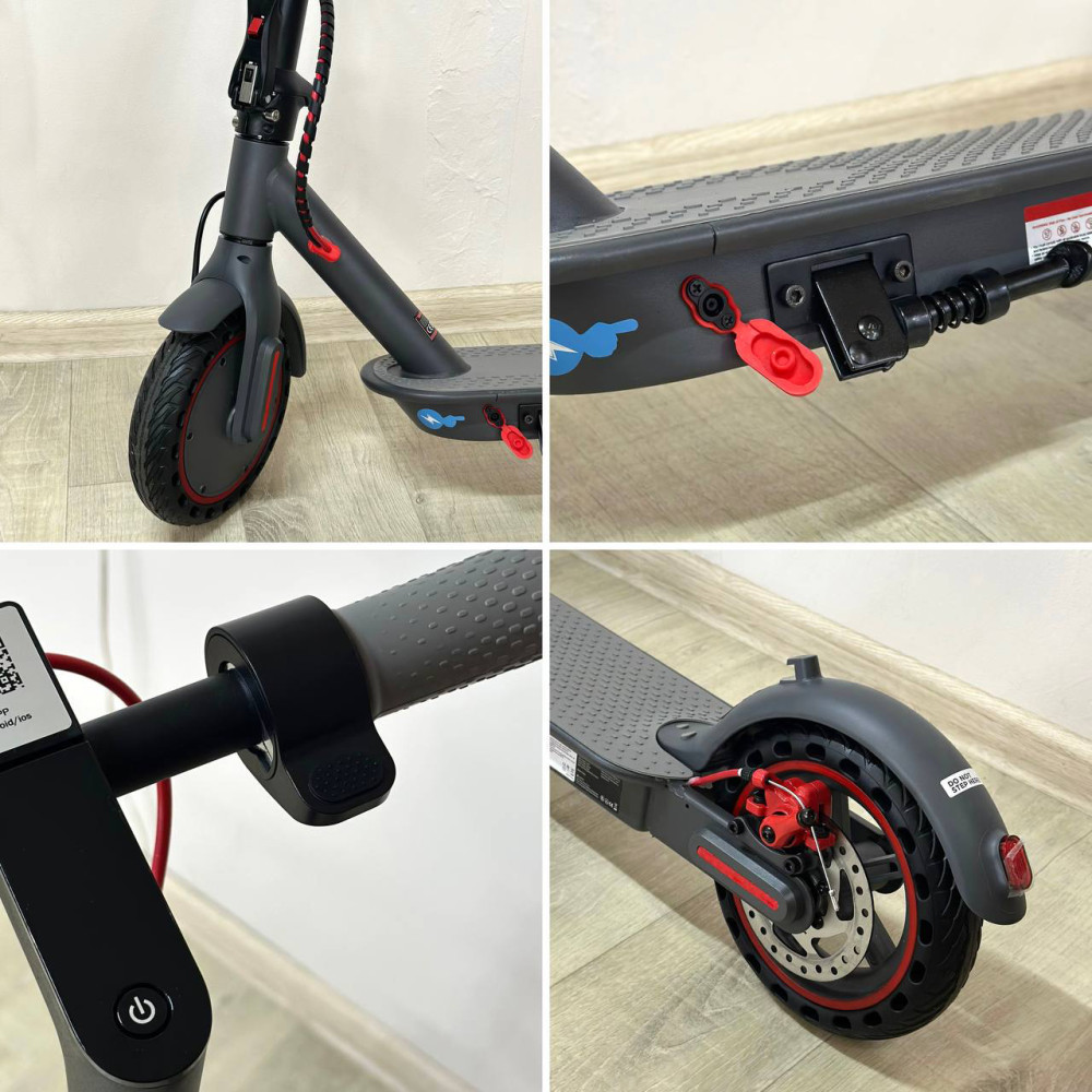 Електричний самокат XO KM02 (350W, 36V, 4 швидкості) (Темно-сірий)