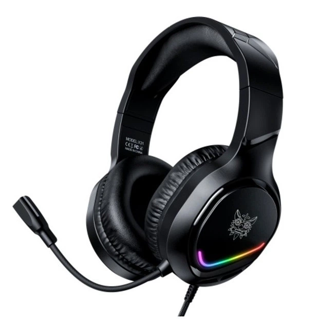 Навушники комп. Onikuma X31 RGB з мікрофоном від USB + 3.5mm Jack (Чорний)