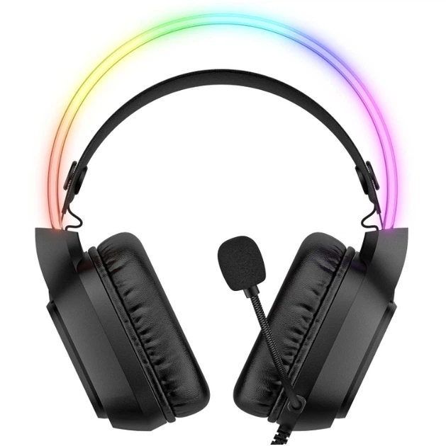 Навушники комп. Onikuma X22 RGB з мікрофоном від USB + 3.5mm Jack (Чорний)