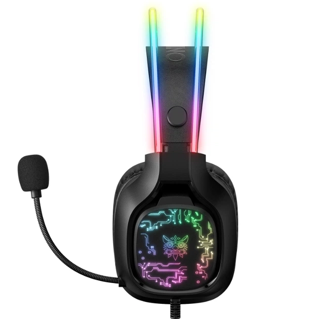Навушники комп. Onikuma X22 RGB з мікрофоном від USB + 3.5mm Jack (Чорний)