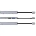 Type-C-Хаб Proove Arc Link 5 in 1 (2*USB3.0 + 3*Type-C3.0) silver