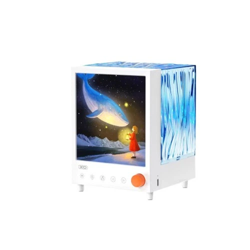 Нічник Проектор XO OZ14  Aurora з колонкою 5W/1200mAh (Білий)