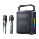 Колонка портативна Remax RB-MB08 Lighting Party 60W з двома мікрофонами (Чорний)