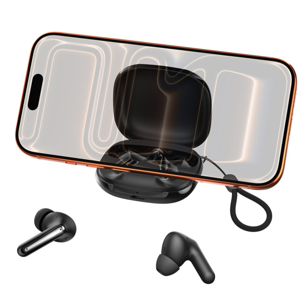 Бездротові навушники XO G53 ANC/ENC Earbuds з функцією підставки д/тел. (Чорний)