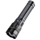 LED ліхтарик акумуляторний LF-S33, 6000 mAh, Type-C, Zoom, 5 режимів, Power Bank, black