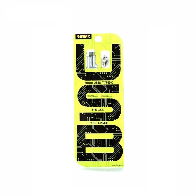 Adapter Remax (OR) RA-USB1 Type-C -> microUSB Silver