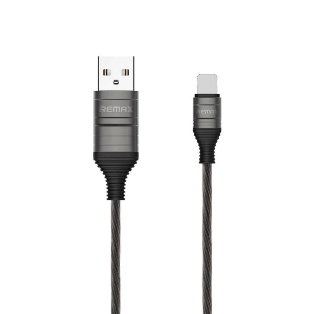 USB Cable Remax (OR) EL Data RC-130i (Luminous Ultimate) iPhone 8 Black 1m