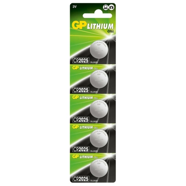 Lithium CR2025 GP battery (CR2025-U5) (5pcs per blister)