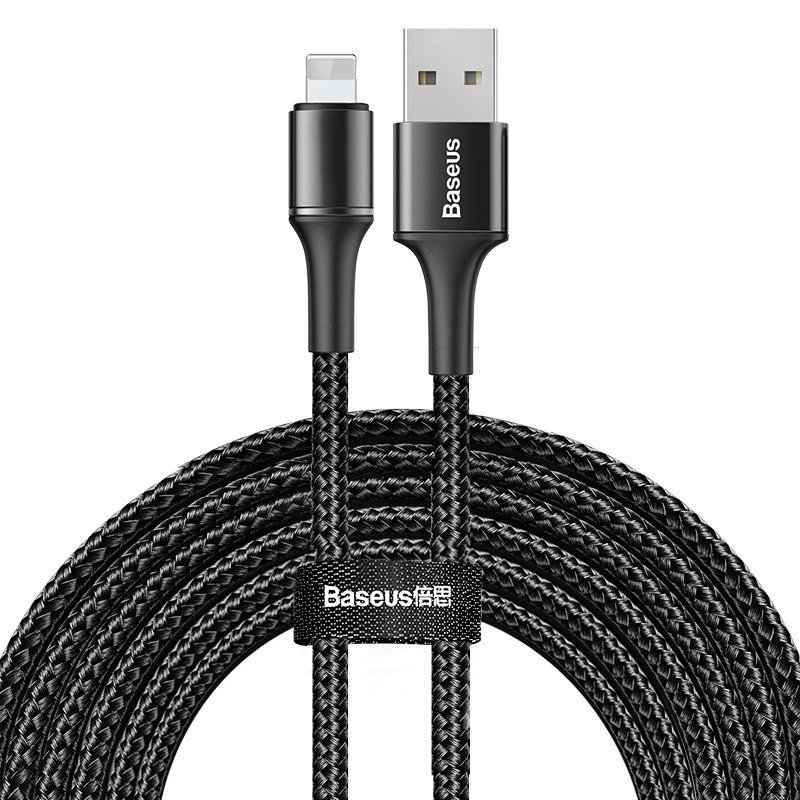 USB cable Baseus Halo Data Lightning 2A (3m) (black)