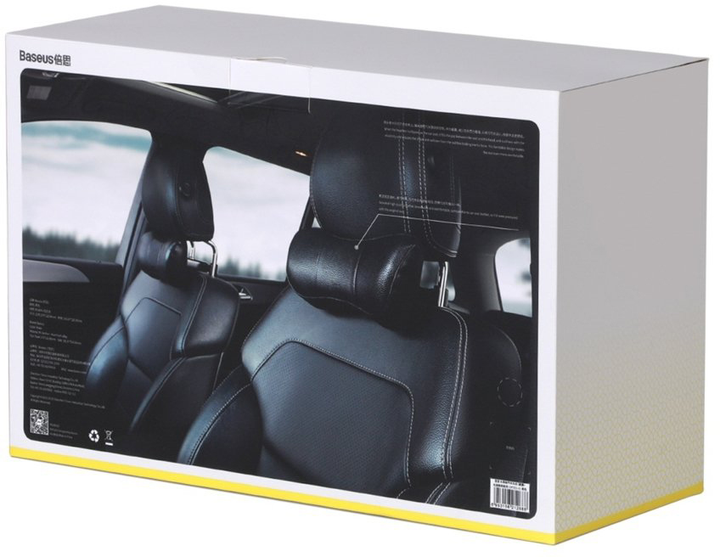 Автомобільна подушка підголовник Baseus First Class Car Headrest (CRTZ01-01) Black 