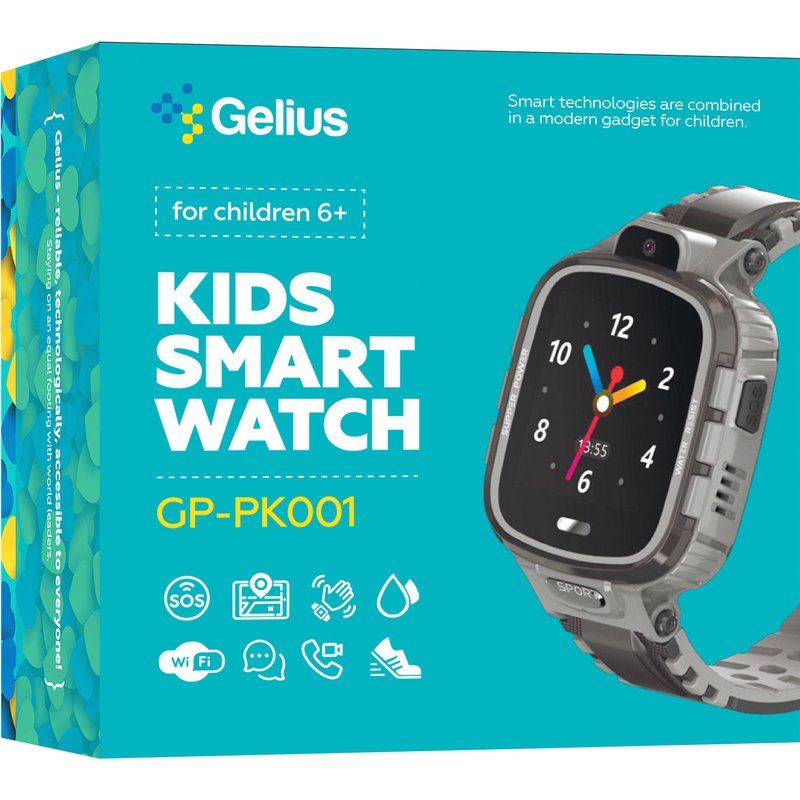 Дитячий розумний годинник з GPS трекером Gelius Pro GP-PK001 (PRO KID) Blue (864412047846474)