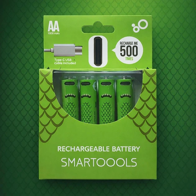 Акумуляторні батарейки Smartoools AA 1000 mah 4 pcs